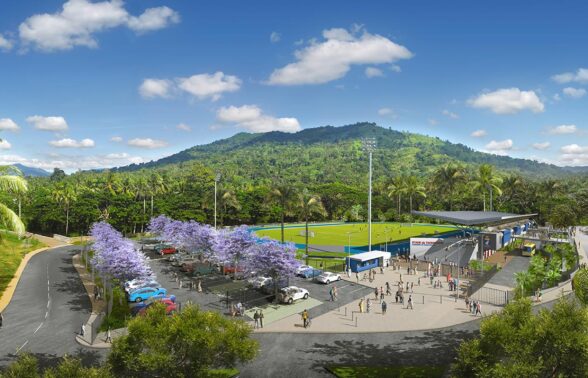 Vue 3D du stade de Tsoundzou 1