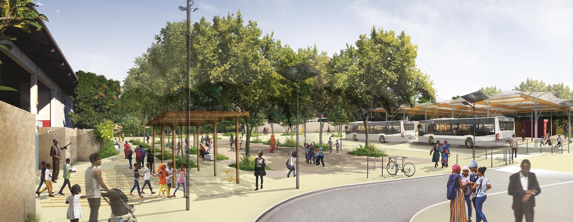 Rendu 3D du parc SPPM à Kaweni