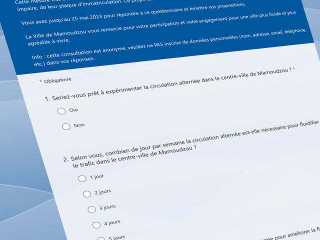 Aperçu de la consultation en ligne sur la circulation alternée - Agrandir l'image, fenêtre modale