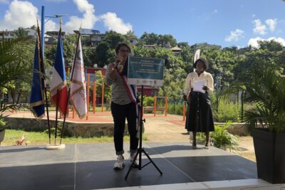 Discours de Claudie Rakoto lors de l'inauguration de l'aire de jeu de M'tsapéré - Agrandir l'image 1 sur 4, fenêtre modale