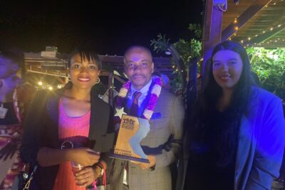 Le maire de Mamoudzou et des conseillères départementales lors des TME 2023 - Agrandir l'image 1 sur 4, fenêtre modale