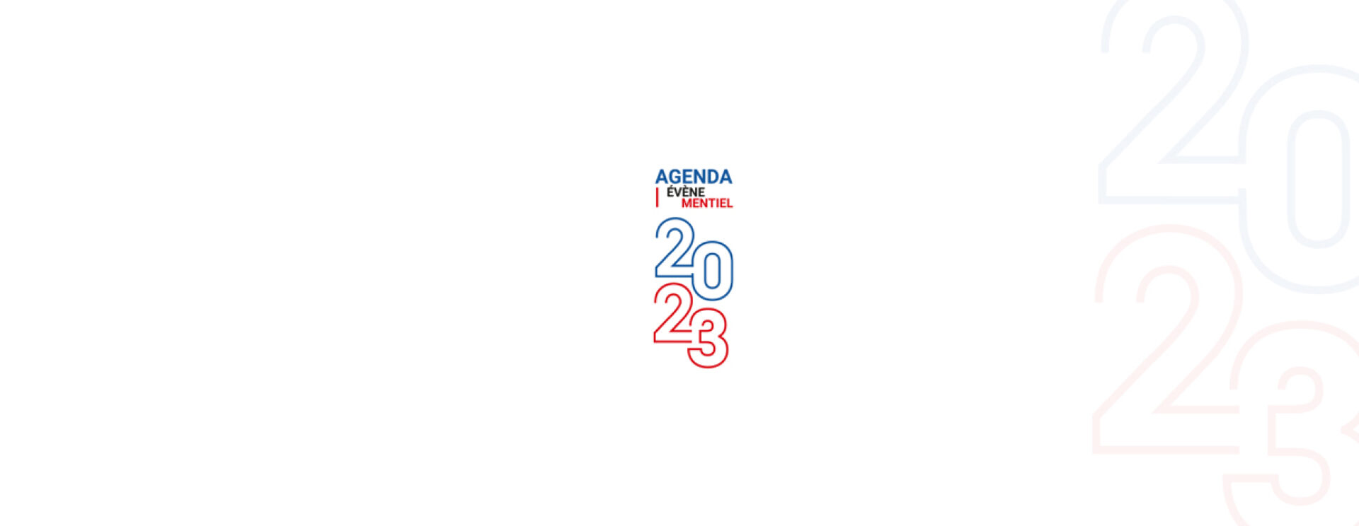 Bandeau de l'agenda événementiel 2023