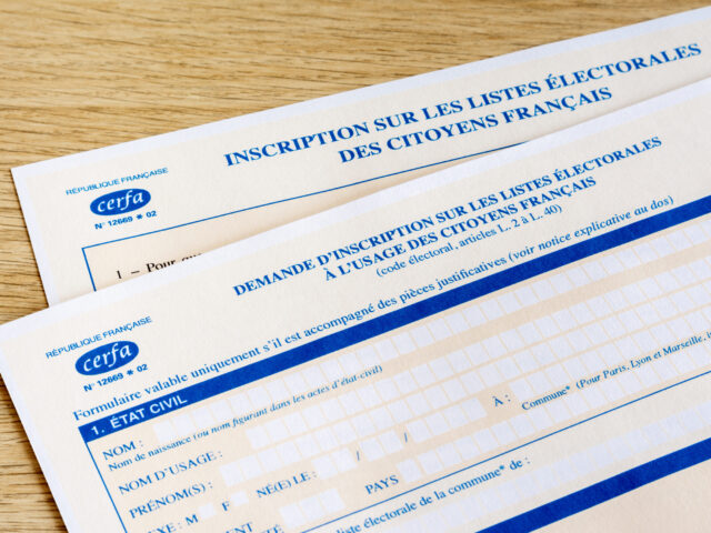 Image de formulaire d'inscription aux listes électorales - Agrandir l'image, fenêtre modale