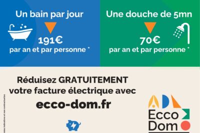 Un bain par jour et par personne : 191€ , une douche de 5 minutes : 70€ par an et par personne - Agrandir l'image 3 sur 3, fenêtre modale