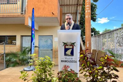 Discours du président de l'EPFAM, Raynald Vallée, lors du lancement de chantier de la ZAC de Doujani - Agrandir l'image 5 sur 8, fenêtre modale