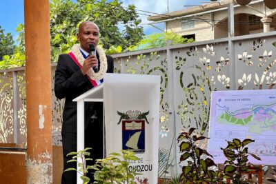 Discours du maire de Mamoudzou, Ambdilwahedou Soumaïla, lors du lancement de chantier de la ZAC de Doujani - Agrandir l'image 3 sur 8, fenêtre modale