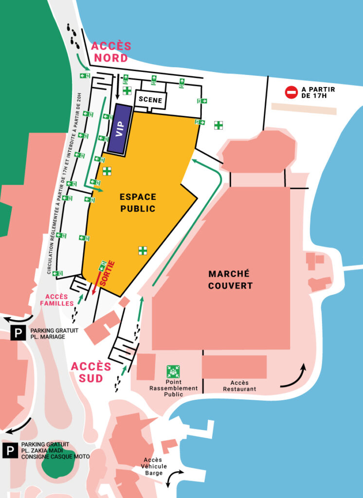 Plan d'accès au festival SANAA 2023 - Agrandir l'image, fenêtre modale