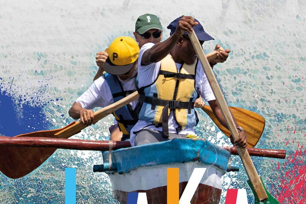 Affiche de la course de pirogues 2023 organisée par la Ville de Mamoudzou, inscription jusqu'au 29 septembre 2023.