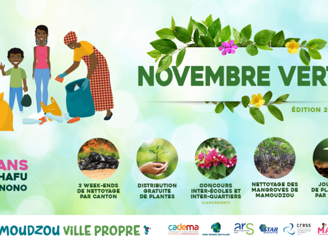 Affiche du mois de Novembre vert pour les 10 ans de l'opération Urahafu na unono. - Agrandir l'image, fenêtre modale