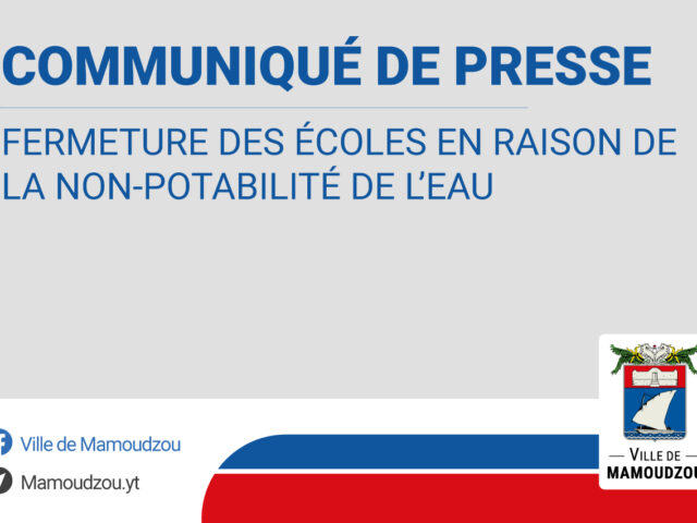 Communiqué de presse sur la fermeture des écoles en raison de la non-potabilité de l’eau - Agrandir l'image, fenêtre modale