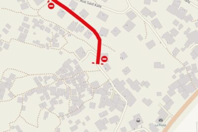 Tronçon de la rue Madi M'ché concerné par des travaux de voirie - Agrandir l'image 2 sur 2, fenêtre modale