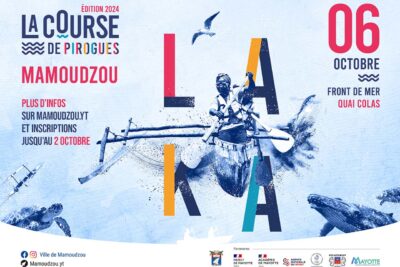 Affiche de la course de pirogues de Mamoudzou, le 6 octobre 2024 sur le front de mer côté quai colas. Plus d'infos sur www.mamoudzou.yt et inscription jusqu'au 2 octobre - Agrandir l'image 1 sur 5, fenêtre modale