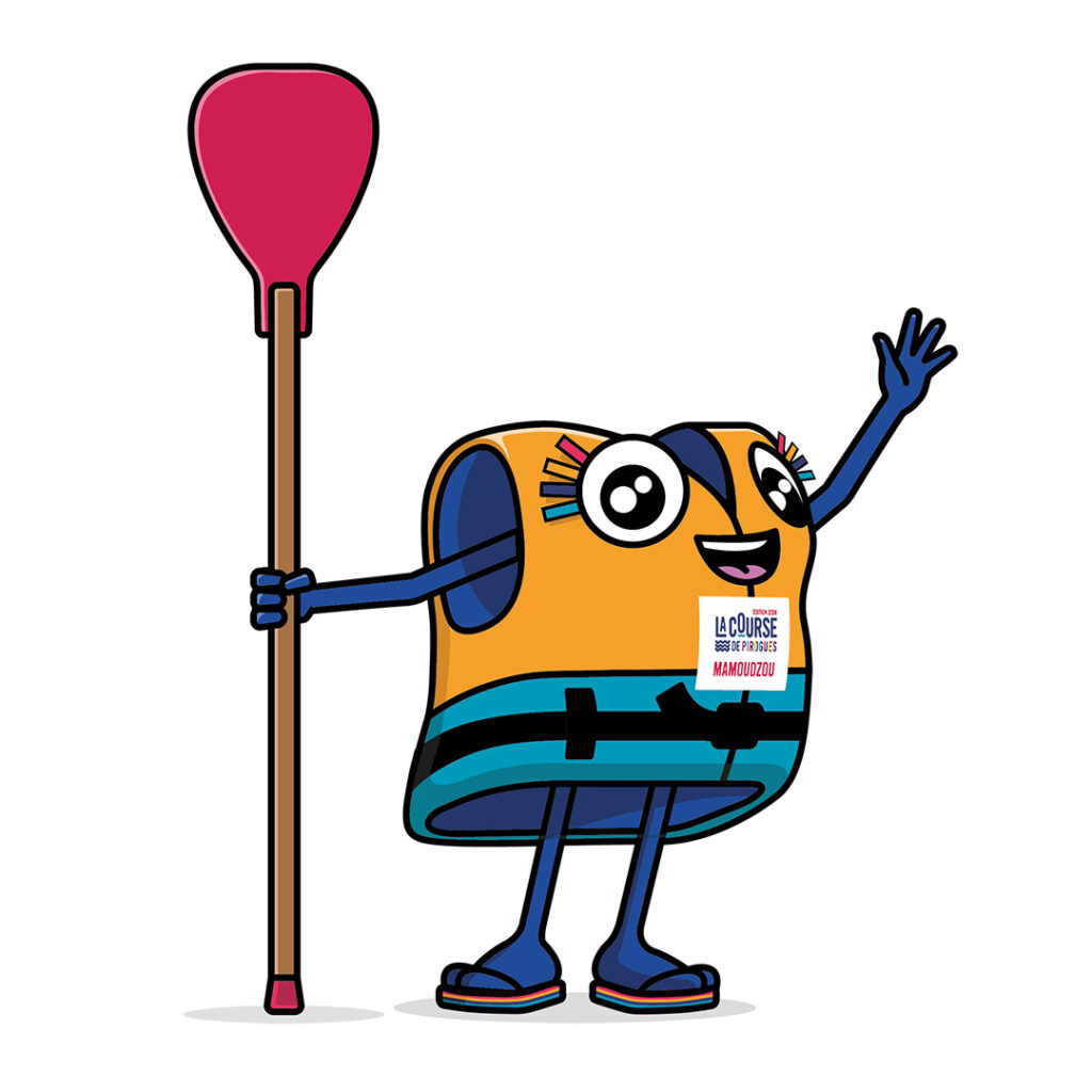 Kala, la mascotte officielle de la course de pirogues de Mamoudzou - Agrandir l'image, fenêtre modale