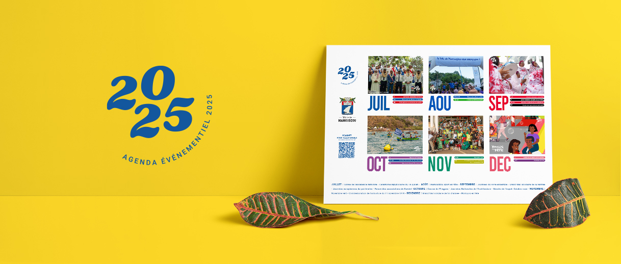 Illustration de l'agenda événementiel 2025 de la Ville de Mamoudzou
