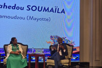 Ambdilwahedou Soumaïla, panéliste au congrès de l'AIMF 2025 aux côtés de Lydia Charlie (maire de Mahé, Seychelles) - Agrandir l'image 5 sur 6, fenêtre modale