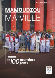 Couverture du journal municipal Mamoudzou Ma Ville n°15 de juillet 2026, édition spéciale sur les 100 premiers jours.